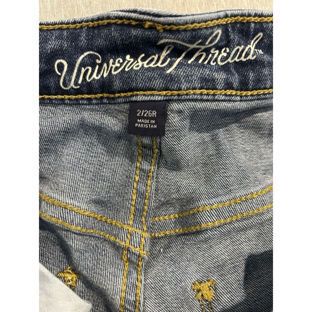 Universal Thread Mid Rise Skinny Jeans Size 2/26R - Picture 5 of 7